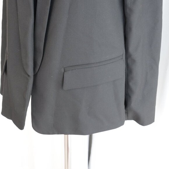 Frank and Oak The Transit Packable Black Blazer Sz S - Picture 7 of 9